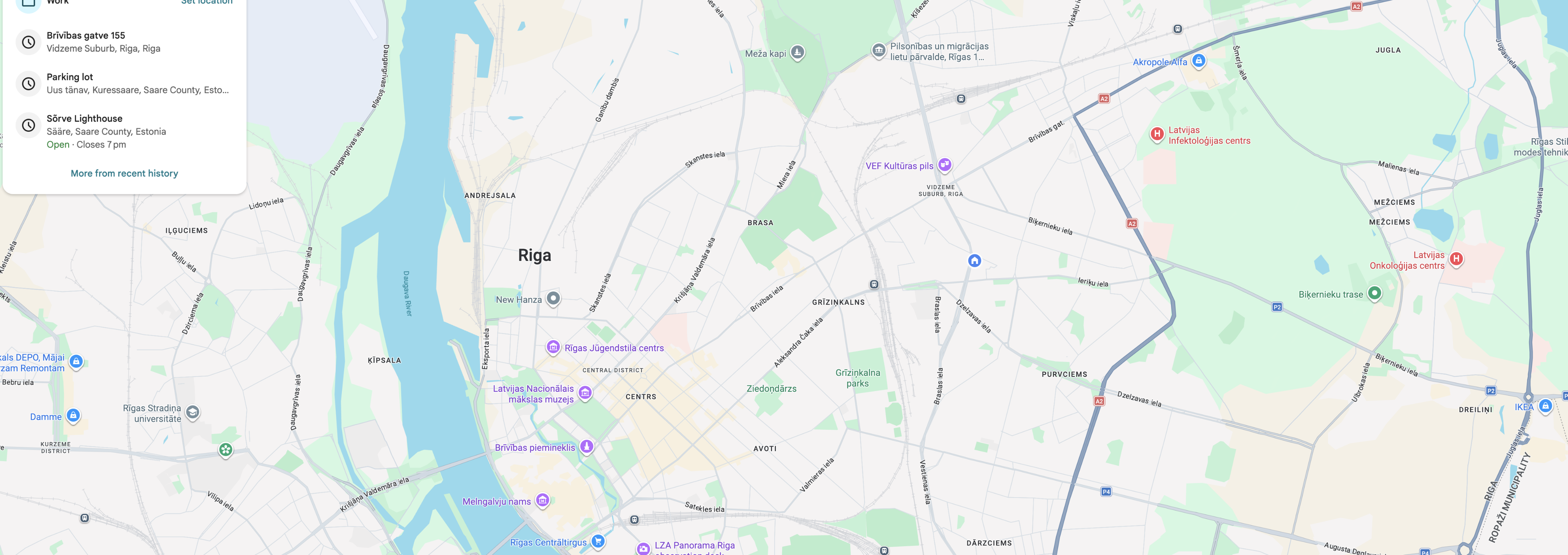 Rīgas karte