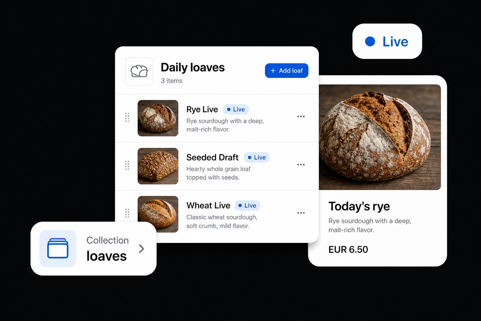 Daily loaves CMS un statuss live