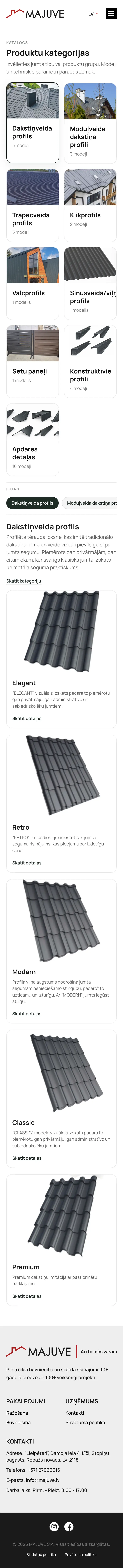 Mājuve.lv: produktu katalogs telefonā